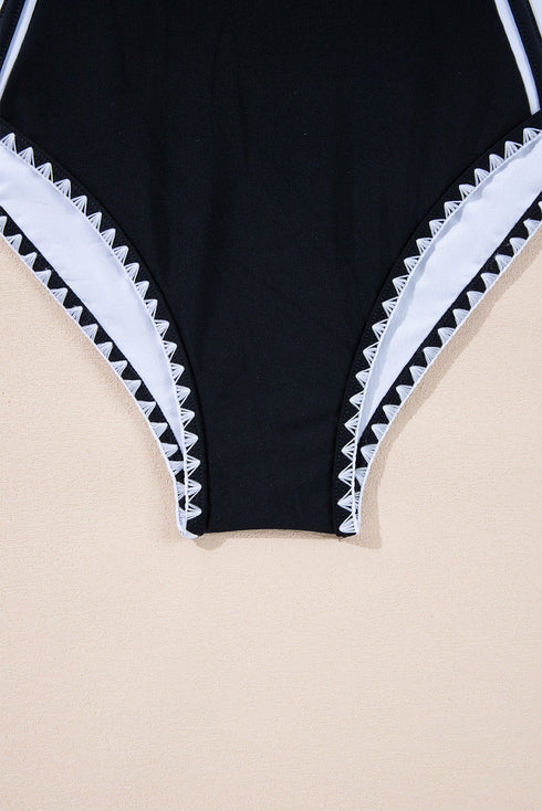 Contoured Tummy Control High Elastic Support One Piece Swimsuit