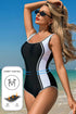 Contoured Tummy Control High Elastic Support One Piece Swimsuit