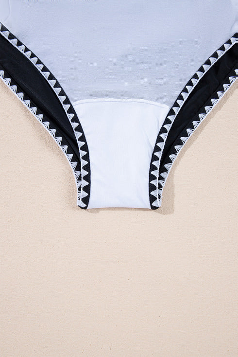 Contoured Tummy Control High Elastic Support One Piece Swimsuit