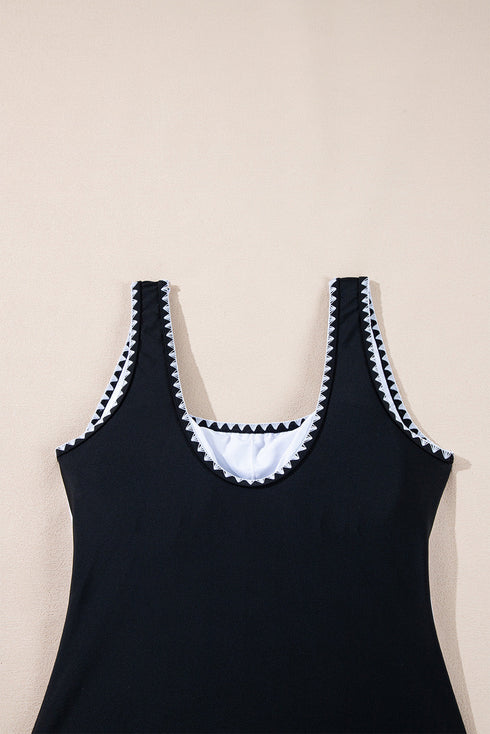 Contoured Tummy Control High Elastic Support One Piece Swimsuit