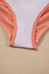 Contrast Banding Tube Bikini High Waist 2pcs Swimsuit