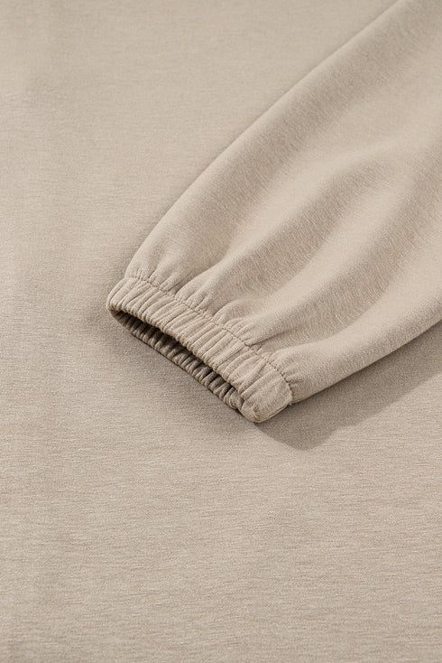 Contrast Bow Embroidered Satin Drawstring Zip Front Hooded Drop Shoulder Jacket