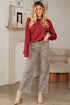 Contrast Bow Sleeve Crew Neck Sweater