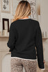 Contrast Bow Sleeve Crew Neck Sweater
