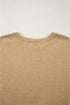 Contrast Bow Sleeve Crew Neck Sweater