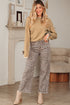 Contrast Bow Sleeve Crew Neck Sweater