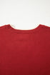 Contrast Bow Sleeve Crew Neck Sweater