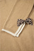 Contrast Bow Sleeve Crew Neck Sweater