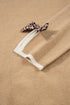 Contrast Bow Sleeve Crew Neck Sweater