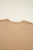 Contrast Bow Sleeve Crew Neck Sweater