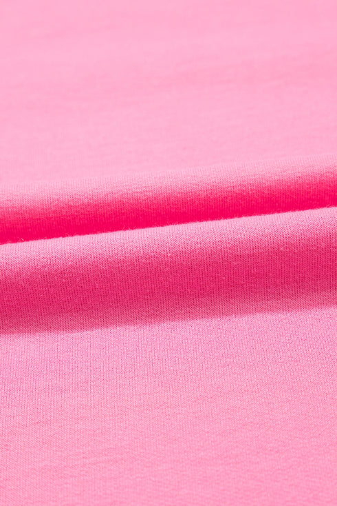 Contrast Bow Trim Pearl Puff Sleeve Blouse and Skort 2pcs Set