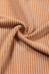 Contrast Panel Ribbed Knit Long Sleeve Pullover Top