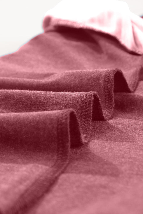 Contrast Striped Raglan Lace Trim Drop Shoulder Top