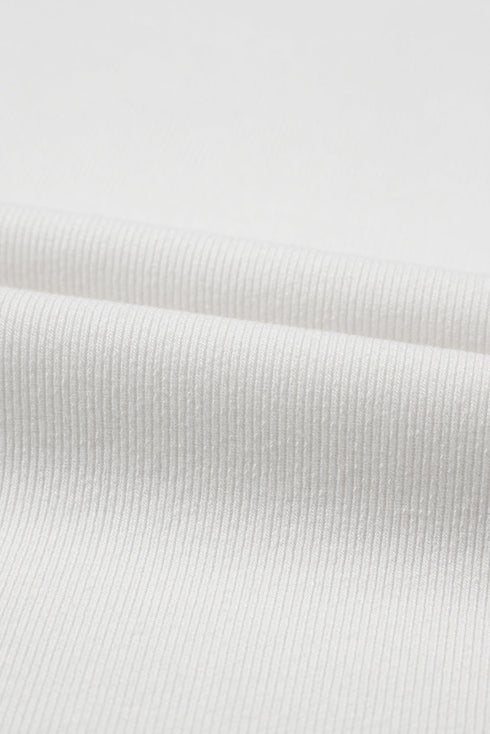 Contrast Ricrac Floral Sleeve Top