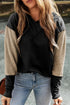 Contrast Sleeves Patchwork Colorblock Hoodie