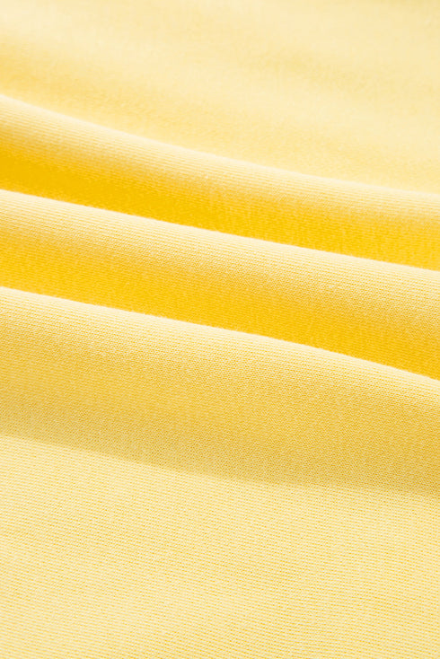 Contrast Snap Placket Colorblock Flap Pocket Short Set