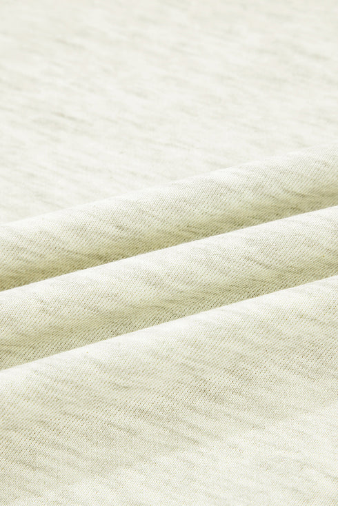 Contrast Stripe Patchwork Zip Collar Pullover Sweatshirt