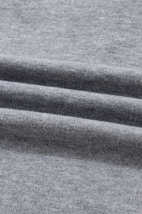 Contrast Stripe V Neck Varsity Trim Sweater