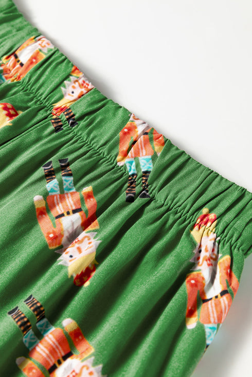 Contrast Trim Bow Knot Viscose Satin Pajama Set