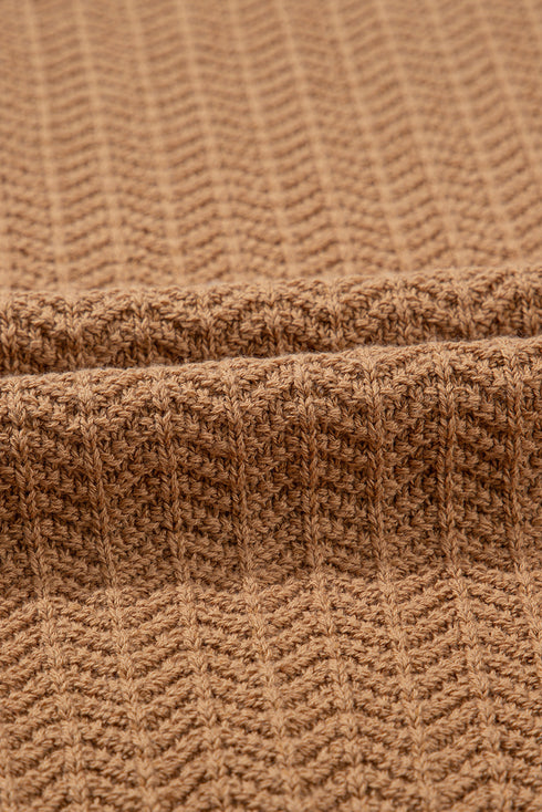 Contrast Trim Boxy Fit Knit Short Sleeve Sweater Top