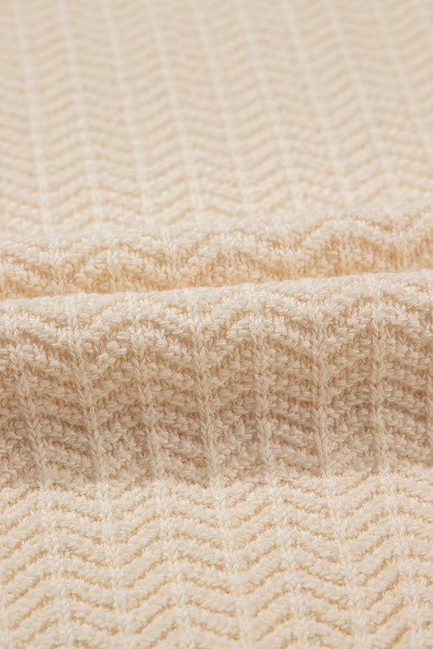 Contrast Trim Boxy Fit Knit Short Sleeve Sweater Top