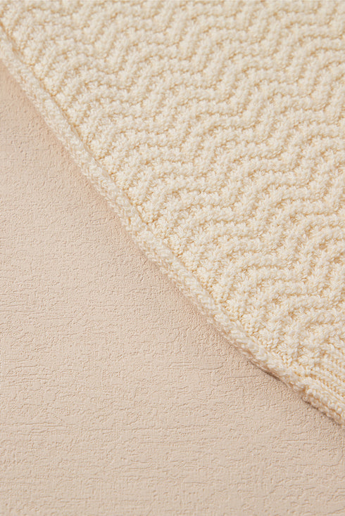 Contrast Trim Boxy Fit Knit Short Sleeve Sweater Top