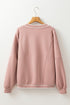 Contrast Trim Button Front Relaxed Fit Knit Cardigan