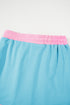 Contrast Trim Drop Shoulder Two Piece Skort Set