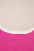 Contrast Trim Drop Shoulder Two Piece Skort Set