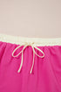 Contrast Trim Drop Shoulder Two Piece Skort Set