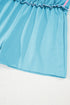 Contrast Trim Drop Shoulder Two Piece Skort Set