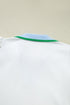 Contrast Trim Edge Cap Sleeve Collared Two Piece Dress