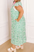 Contrast Trim Flutter Sleeve Floral Kaftan Maxi Dress