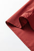 Contrast Trim Flutter Sleeve V Neck Relaxed Fit Blouse