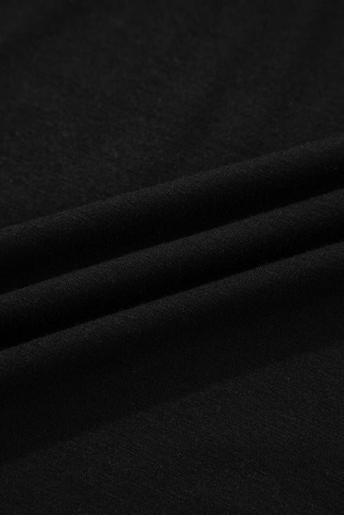 Contrast Trim Hooded Open Front Wide Leg Lounge Set