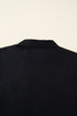 Contrast Trim Knot Cuff Cotton H Line Mini Dress