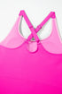 Contrast Trim Neckline Built In Shorts Active Swim Dress
