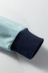 Contrast Trim Reverse Seam Detail Long Sleeve Sweatshirt