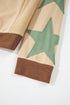 Contrast Trim Star Graphic Long Sleeve Sweatshirt