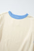 Contrast Trim Star Graphic Long Sleeve Sweatshirt
