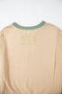 Contrast Trim Star Graphic Long Sleeve Sweatshirt