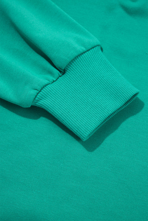 Contrast Trim V Neck Pullover Top Matching Short Sets
