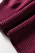 Contrast Trim V Neck Short Sleeve Knit Sweater