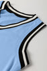 Contrast Trim V Neck Sleeveless Shift Mini Dress