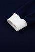 Contrast Trim Varsity Striped Long Sleeve Short Set