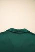 Contrast Trim Zip Collar Long Sleeve Ruffle Mini Dress