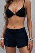 Contrast Waistband Tie Front Swim Shorts