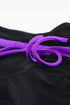 Contrast Waistband Tie Front Swim Shorts