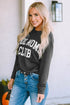 Cool Moms Club Graphic Drop Shoulder Crew Neck Sweatshirt