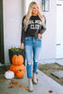 Cool Moms Club Graphic Drop Shoulder Crew Neck Sweatshirt